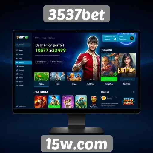 Interface do usuário do site 3537bet avaliada